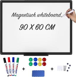 Lenx whiteboard met Zwart Gecoate