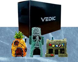 VEDIC® Spongebob Aquarium decoratie set