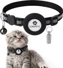 Lunspets Kattenhalsband Airtag met Adreskoker