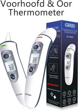 Librie Oorthermometer voorhoofdthermometer medische thermometer