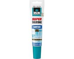 Bison super silicone sanitair wit