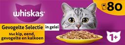 Whiskas 1+ Kattenvoer Natvoer Gevogelte