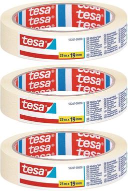 Tesa Set van 3x Afplaktape/schilderstape