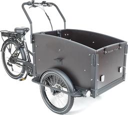 QIVELO CITY E-BAKFIETS BLACK BROWN