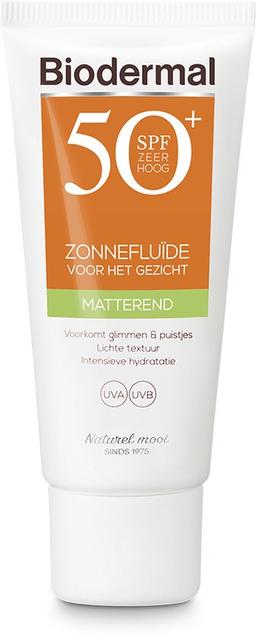 Biodermal Zonnebrand Matterende Zonnefluïde voor