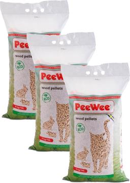 Peewee Kattenbakvulling Houtkorrels 3 x