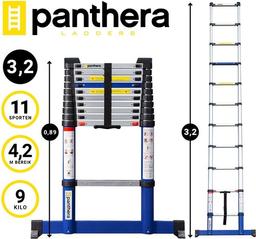 Panthera Telescoopladder 3,2 meter Stabilisatievoet