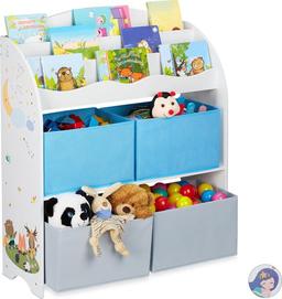 Relaxdays kinderkast speelgoed speelgoedkast boekenkast