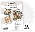 Q’ualife® Stickervellen A4 Sticker Papier voor Printer Sticker Papier A4 Foto Papier A4