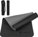 SWILIX ® TPE Yoga Mat zwart | grijs