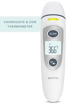 Bintoi® X200 Thermometer voorhoofd Oorthermometer