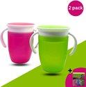 Magic cup Miracle 360° Oefenbeker roze/groen