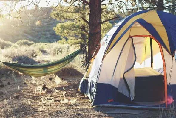 Campingplek zonder teken