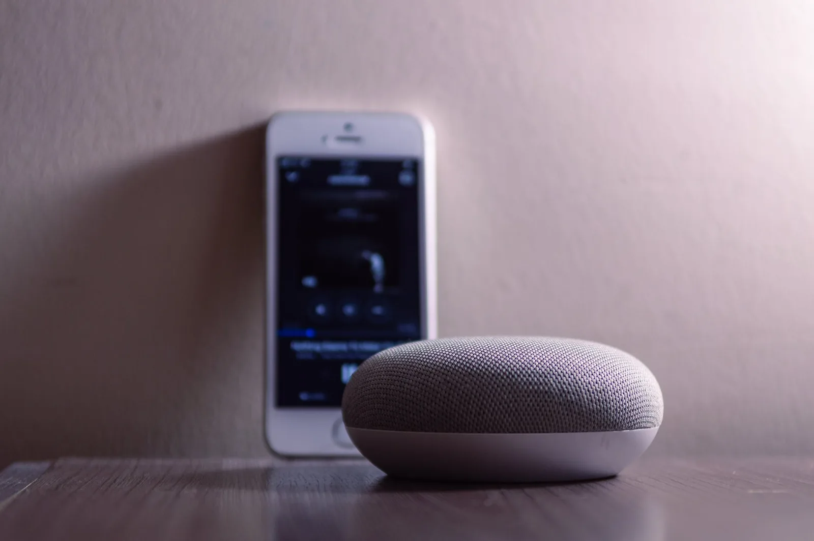 Iphone en Google speaker