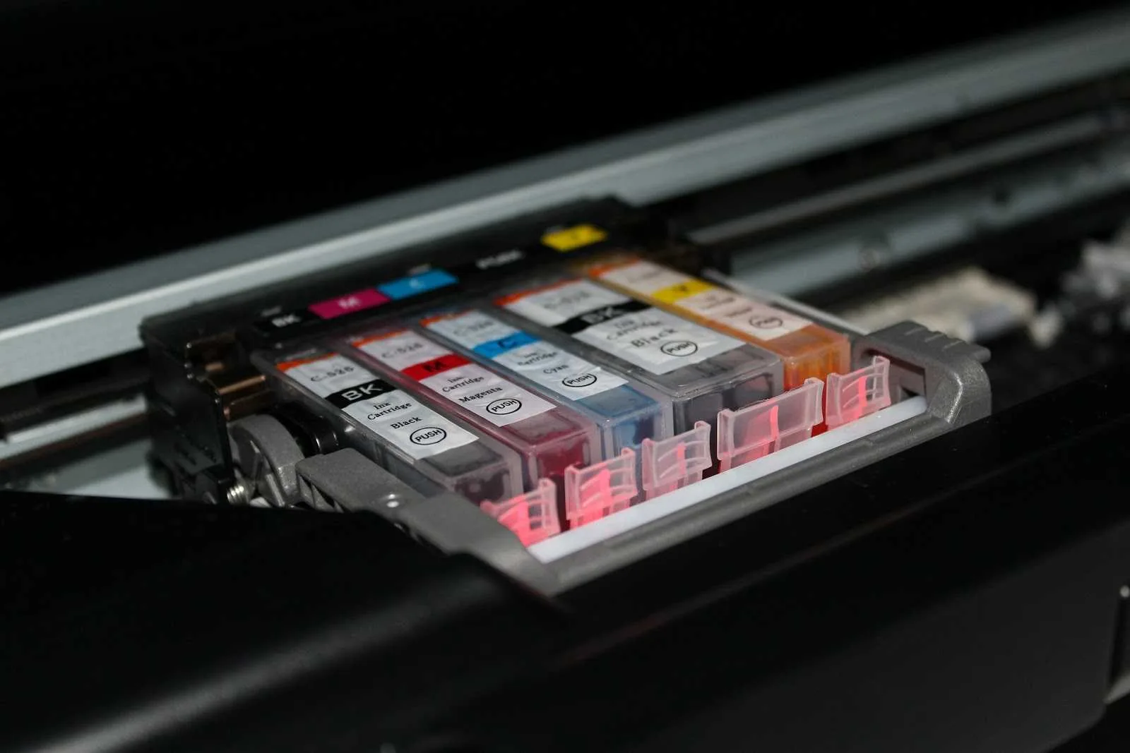 Kleureninkt in printer