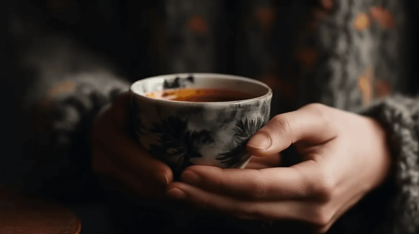 Kopje koffie in handen