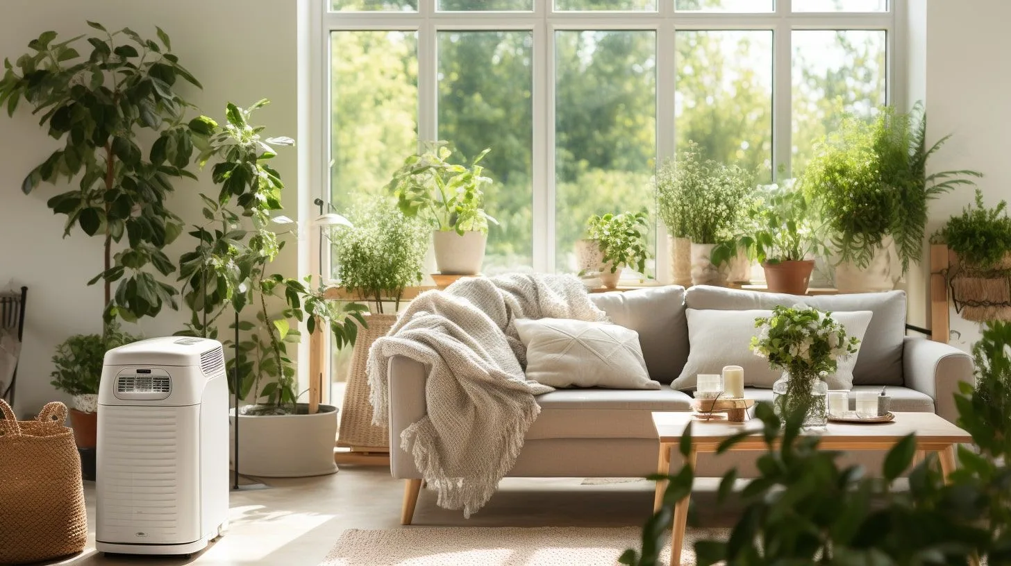 Mobiele airco in huiskamer