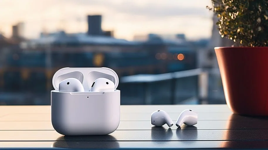 Airpods op tafel