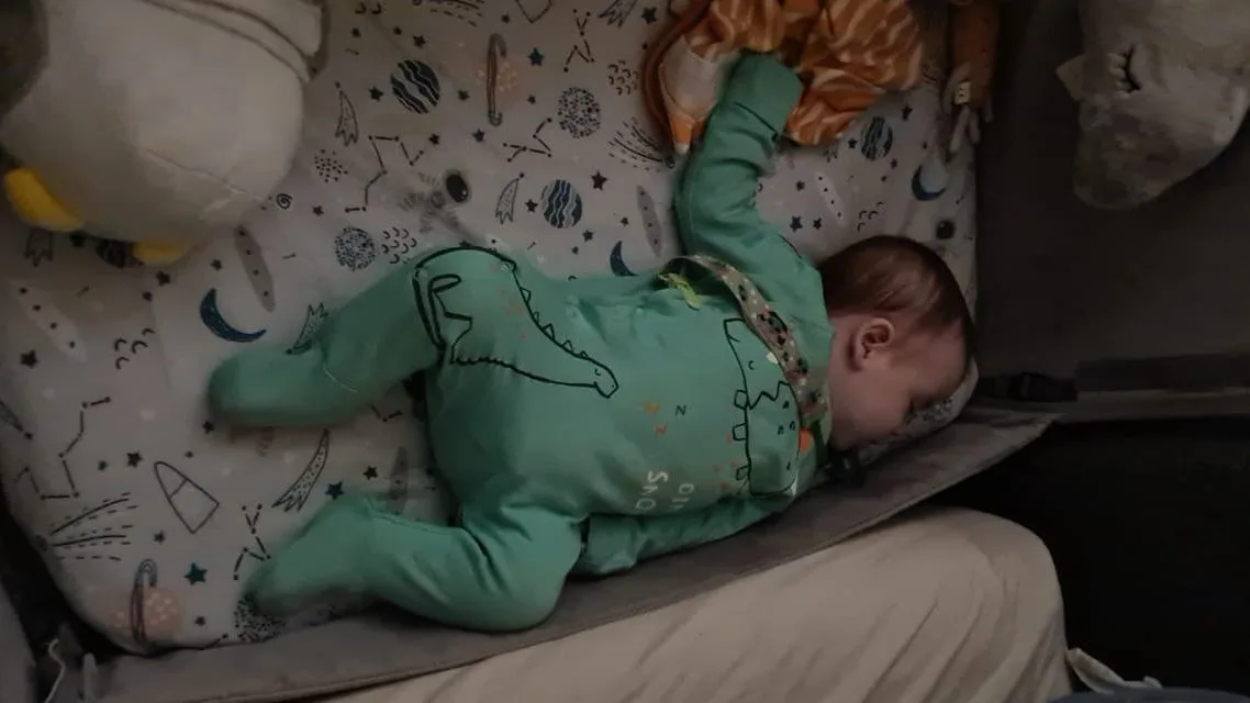 Baby in co-sleeper