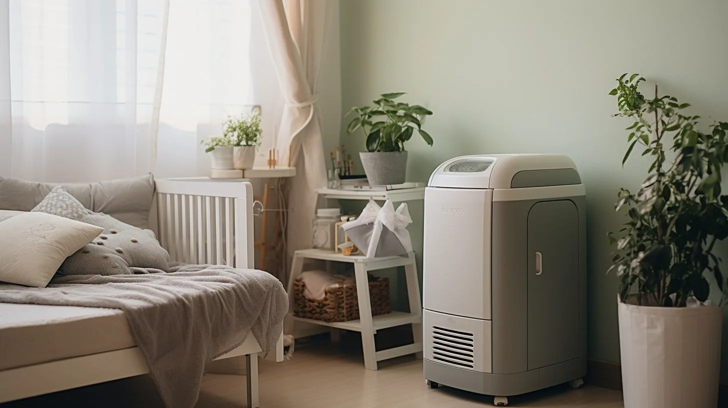 aircooler in een babykamer