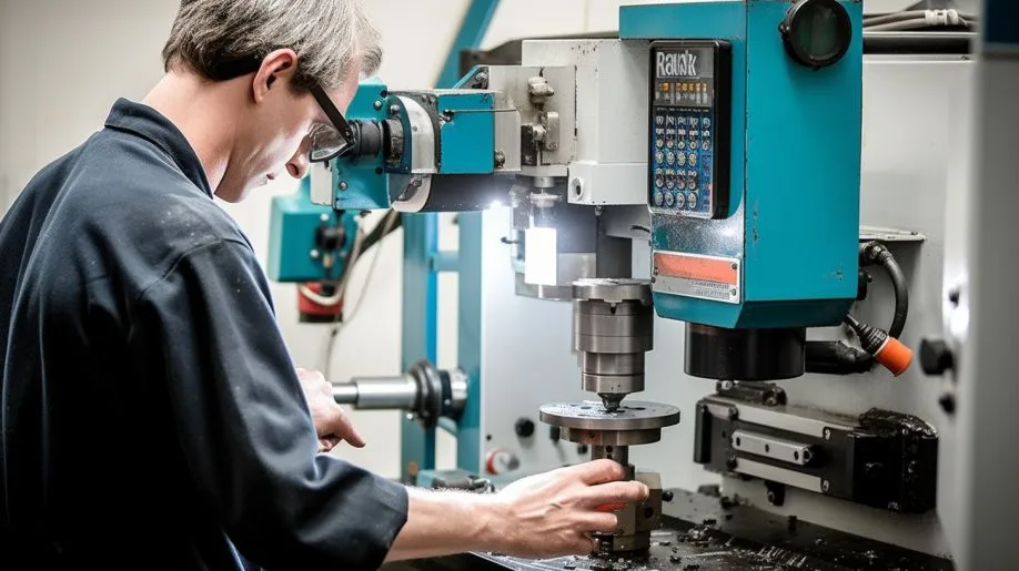 Man gebruikt freesmachine