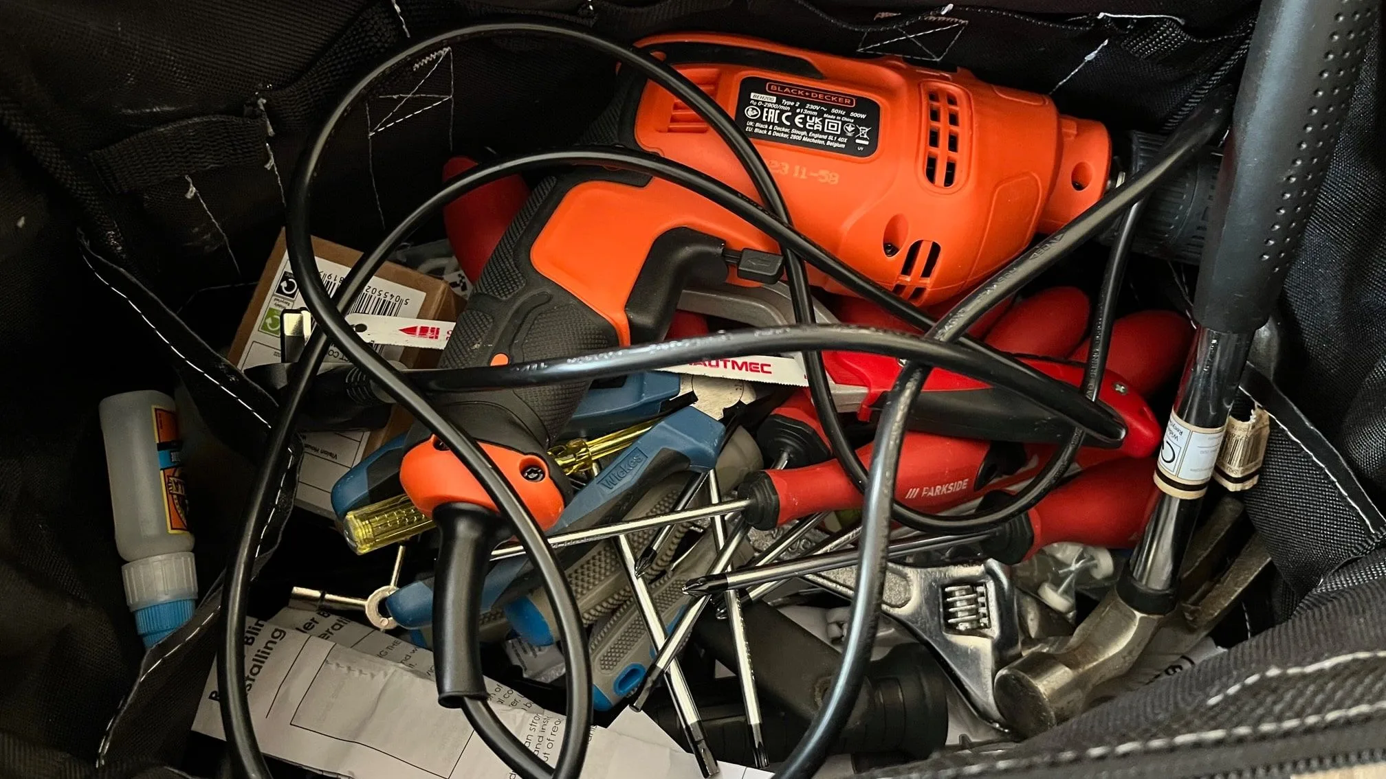 Tas met gereedschap