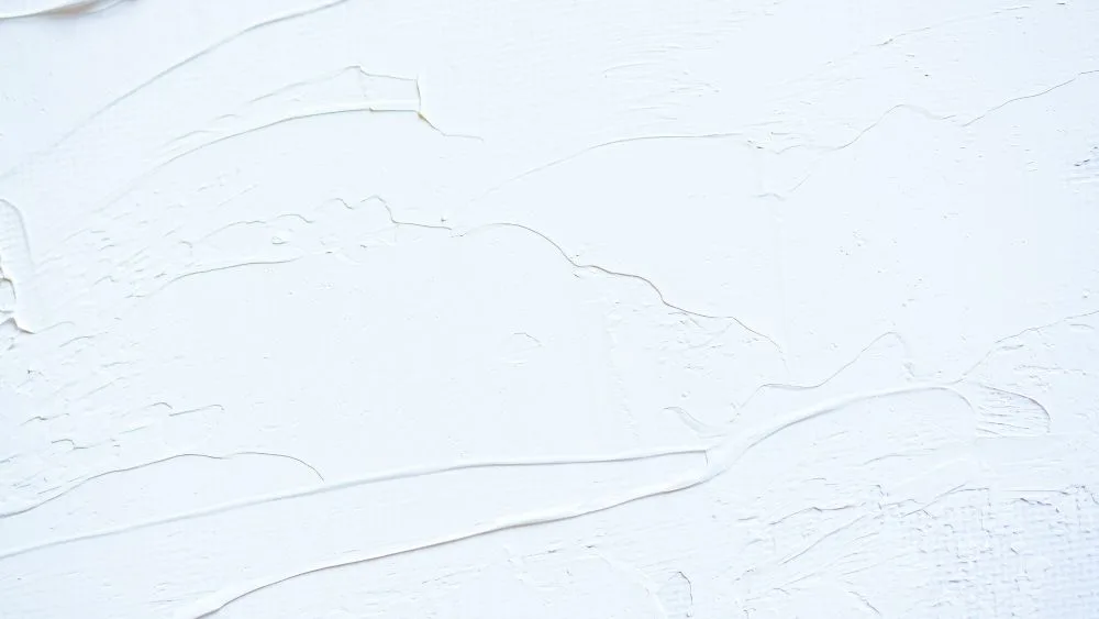 witte muur, vooraanzicht