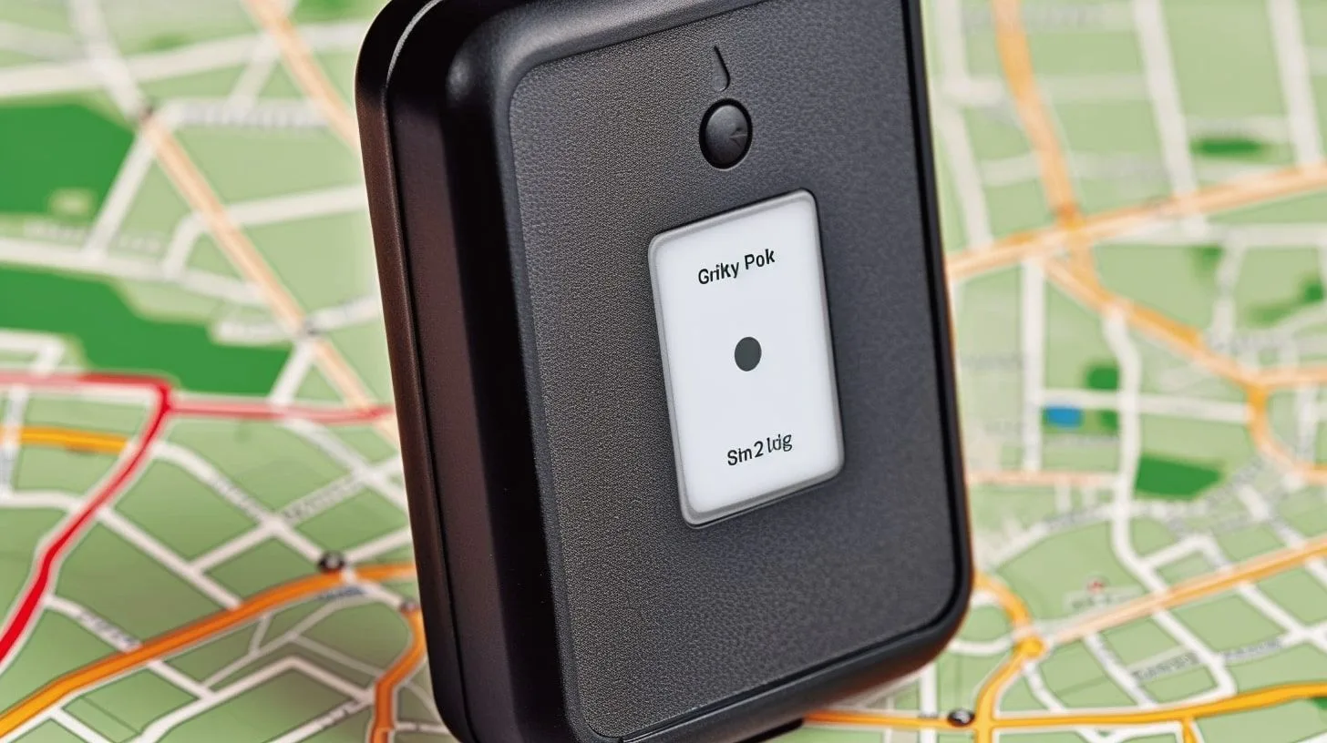 GPS-tracker op een map