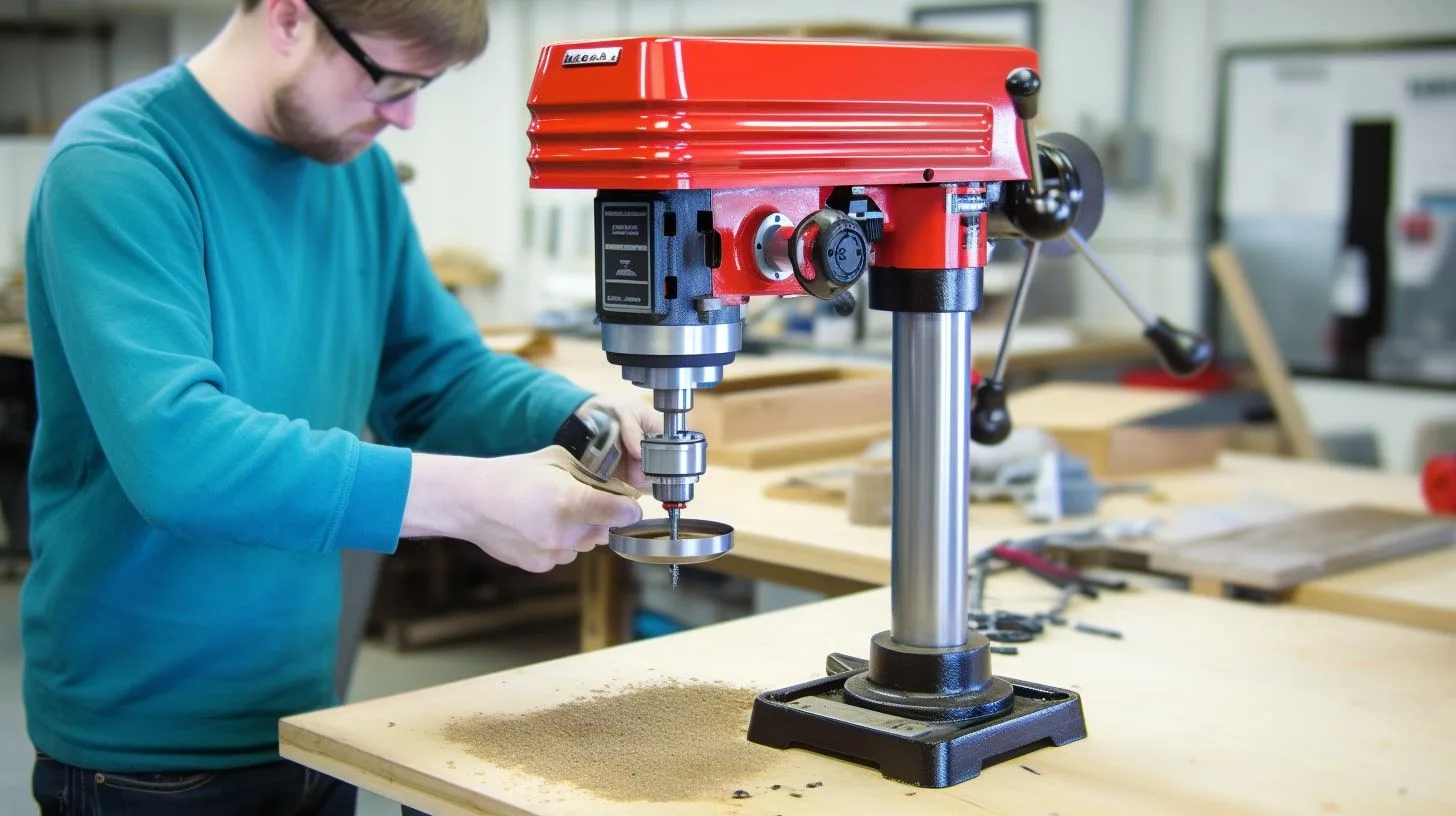 Man gebruikt kolomboormachine