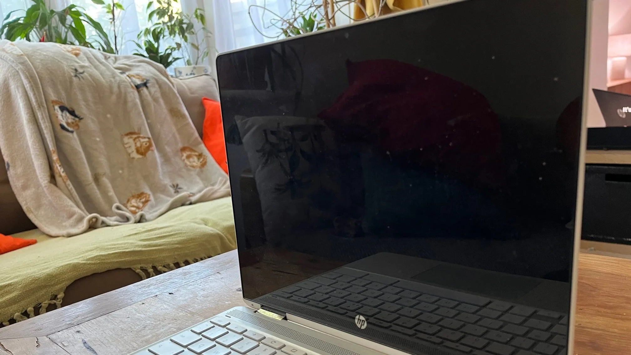 Scherm van laptop, vooraanzicht