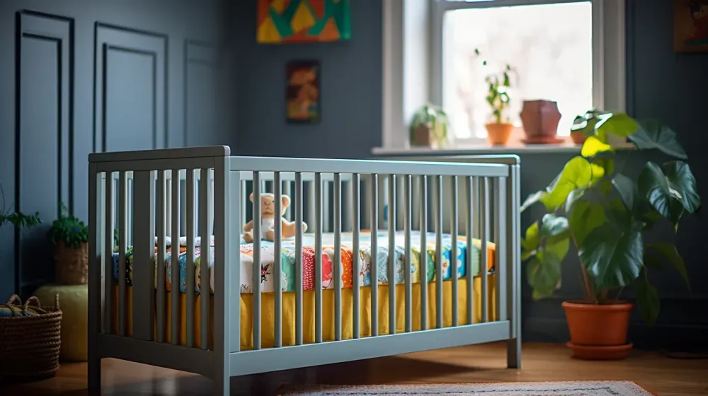 Kleurrijke babywieg
