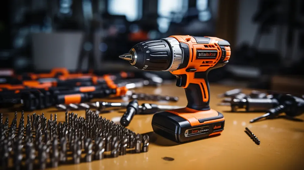 Boormachine op werktafel
