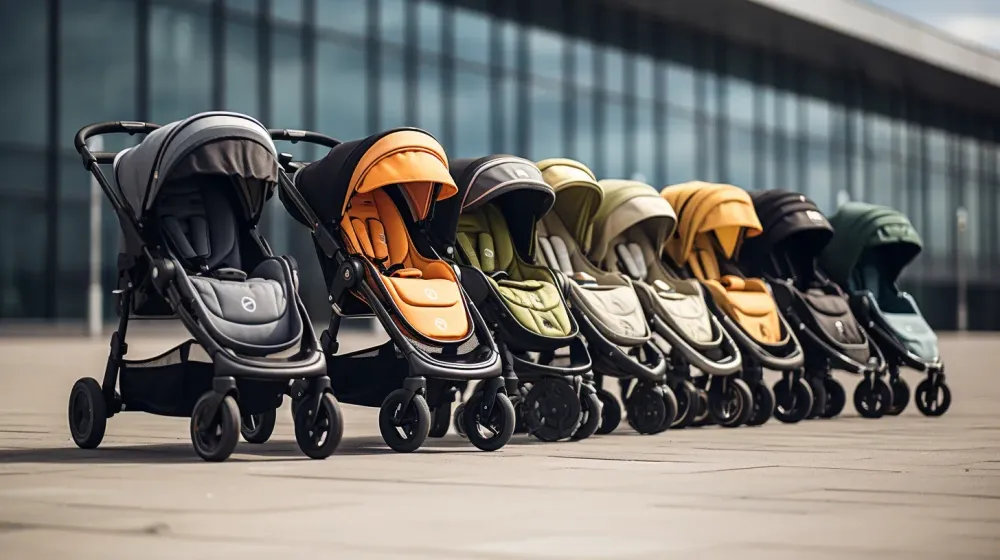 Verschillende buggy's op een rij