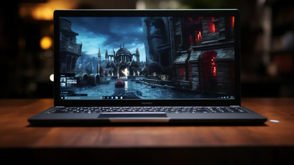 Opengeklapte laptop