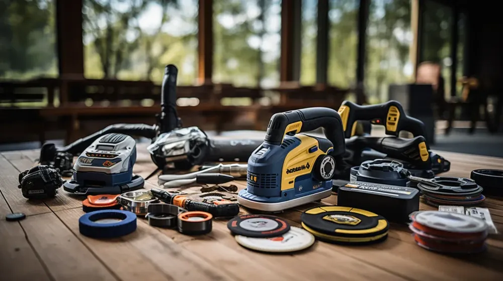 Verschillend gereedschap op tafel