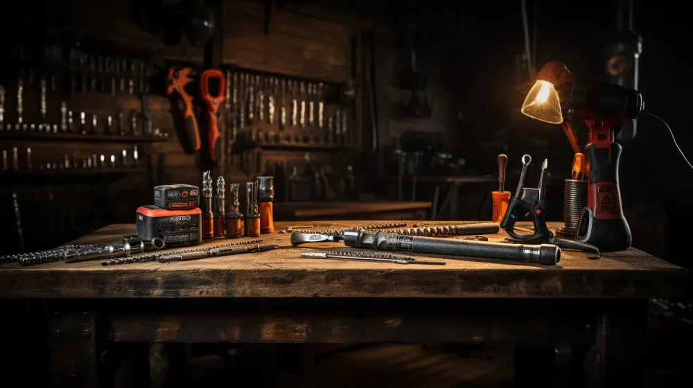 Gereedschap op tafel