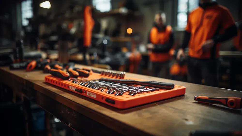 Gereedschap op tafel