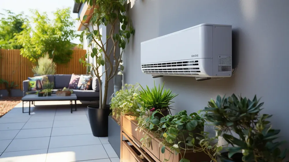 Moderne split-unit airco-installatie