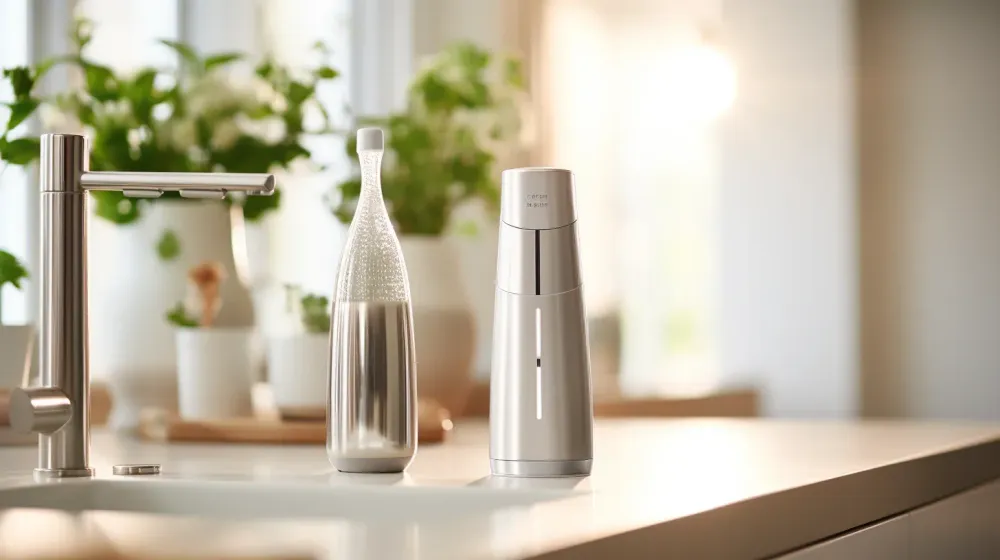 Waterflosser in badkamer