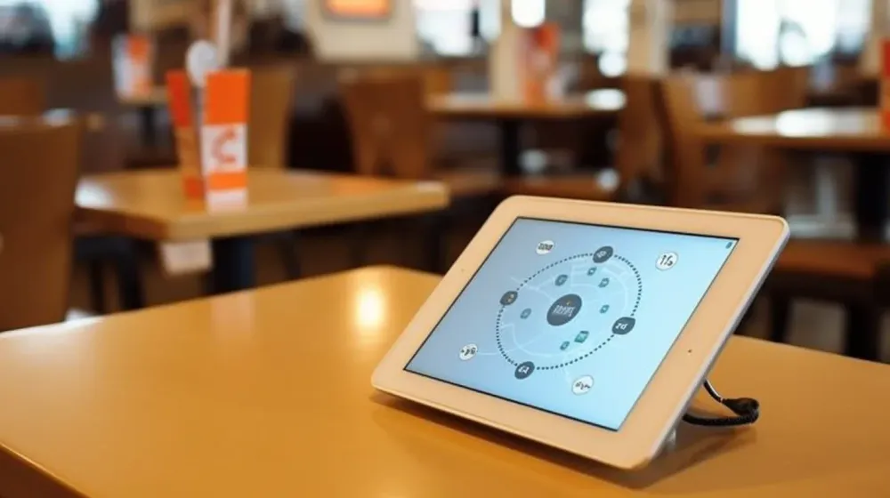 Persoon beheert locatietoestemmingen op iPad