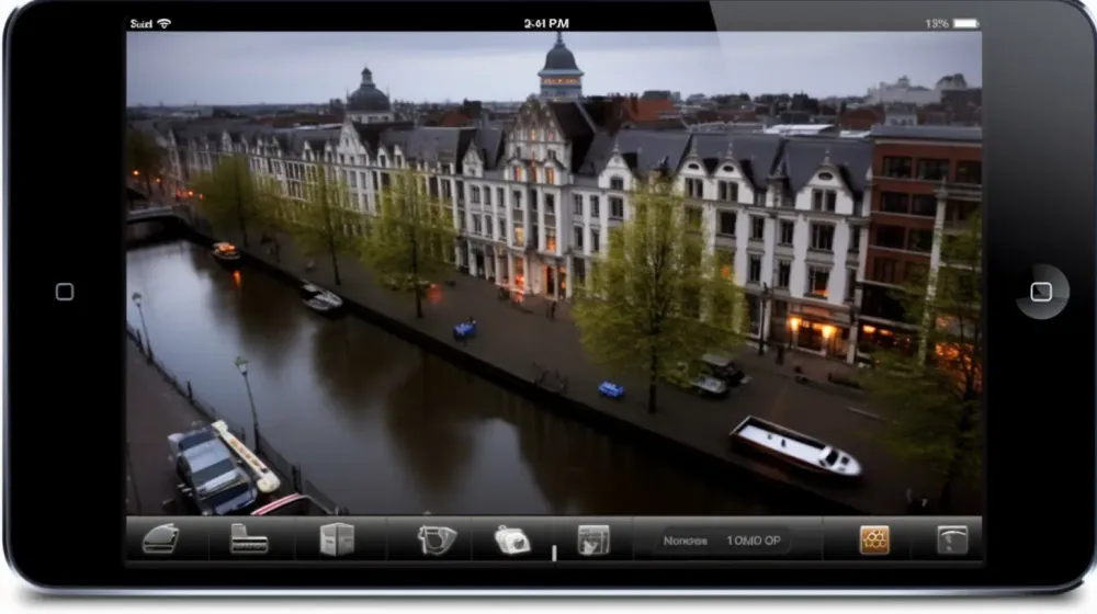 Persoon beheert locatietoestemmingen op iPad