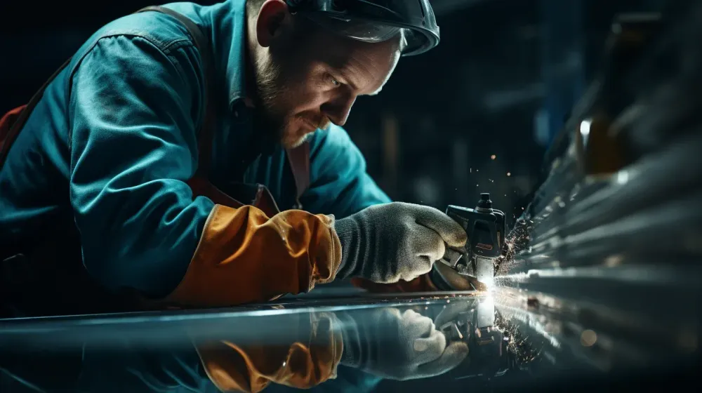 Klussende man