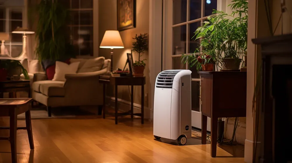 Reversibele airco in woonkamer
