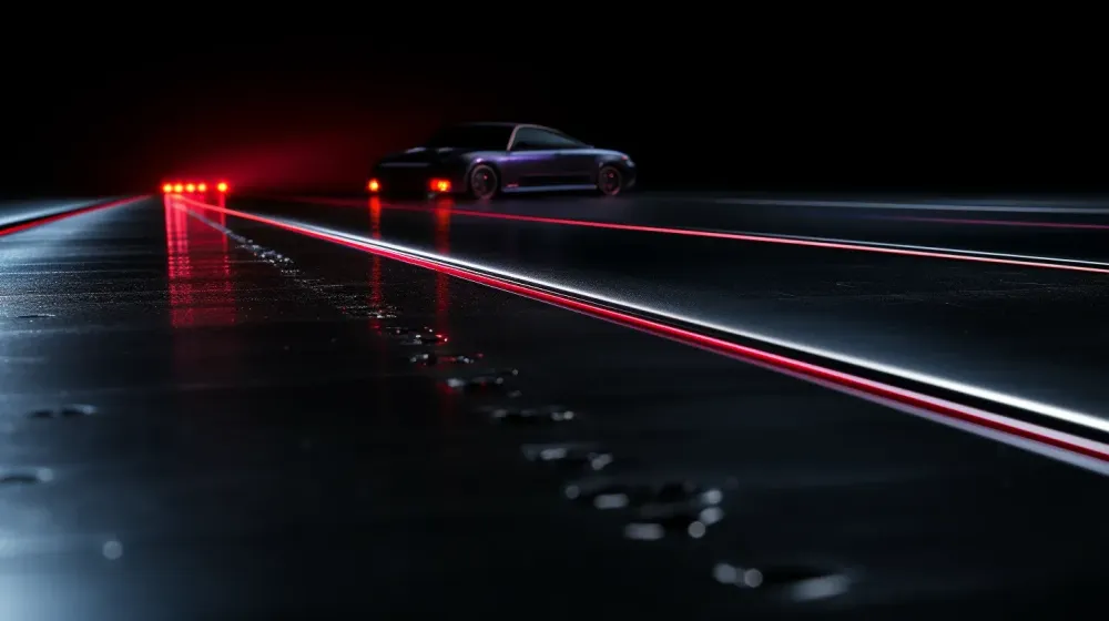 Rode laserstralen
