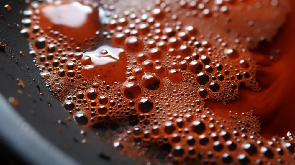 close-up van koffie in een koffiekopje