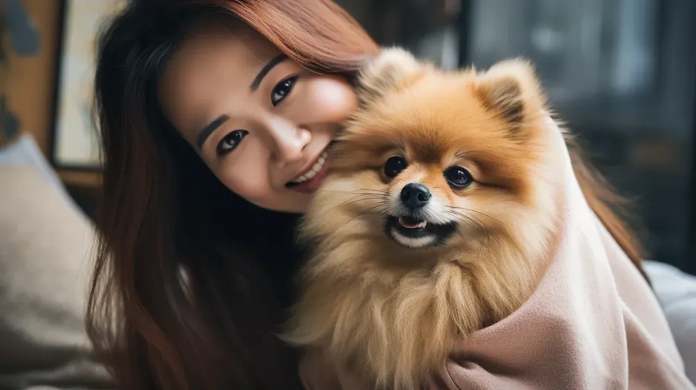 Vrouw met hond