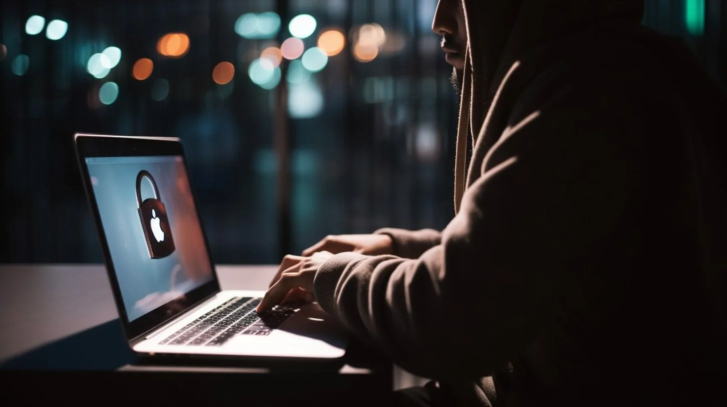 Laptop zij-aanzicht