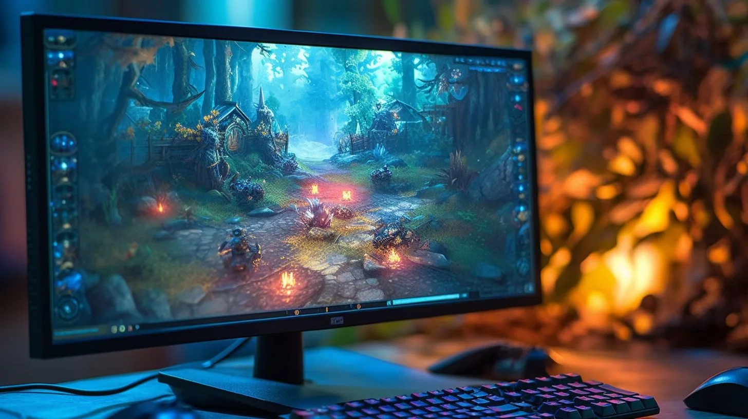 Gaming monitor, vooraanzicht