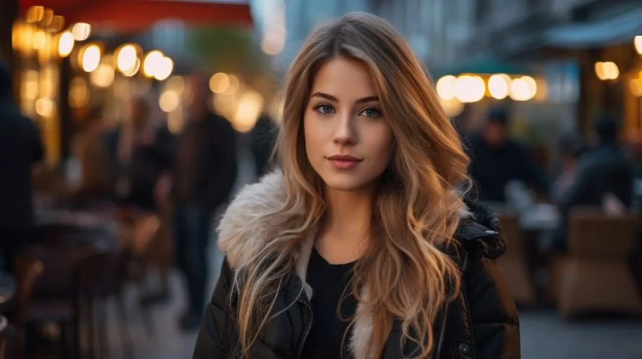 Vrouw met steil haar