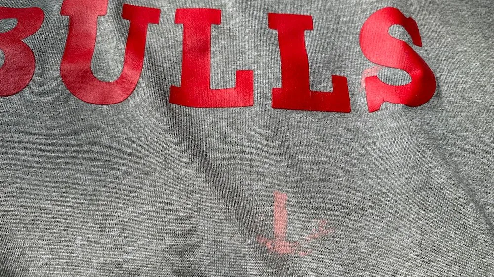 vlek in kleding